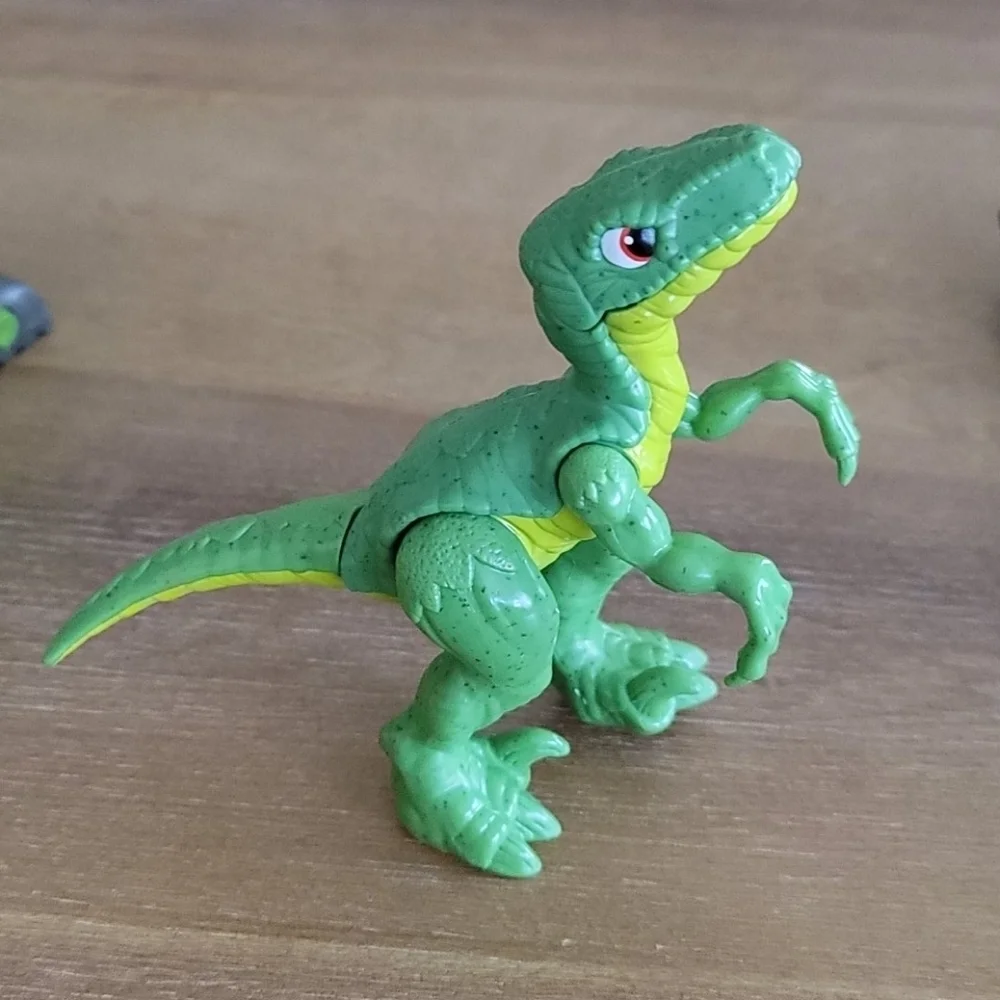 Fisher-Price Imaginext Raptor Doc & Exo Suit Dinosaur Figure Toy Set